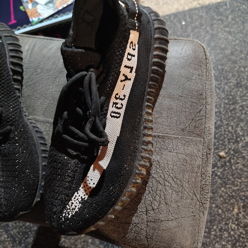 Black and Brown Athletic Shoes